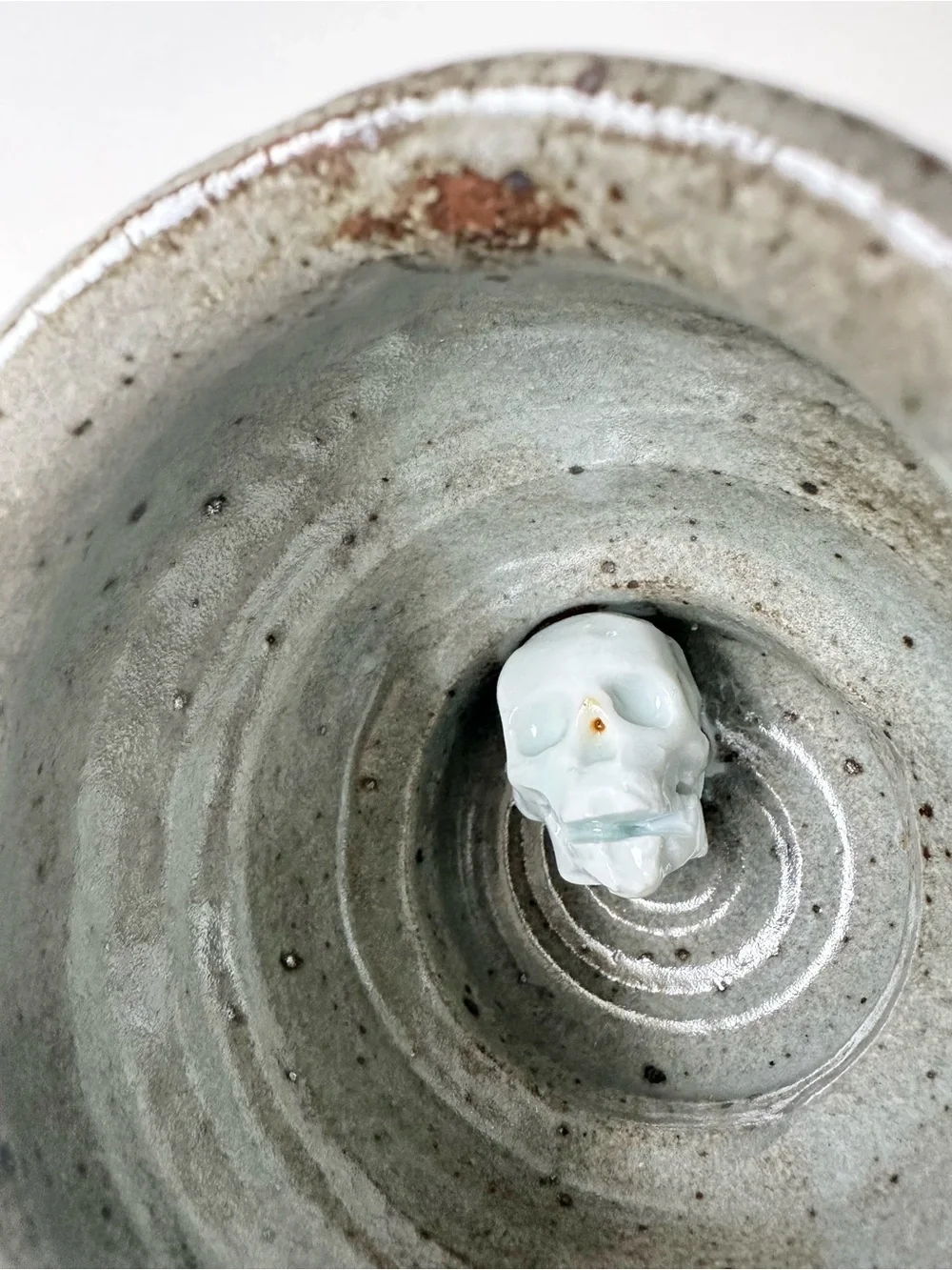 Pottery Skull Mug